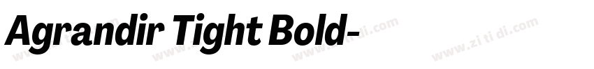 Agrandir Tight Bold字体转换 Agrandir Tight Bold字体转换